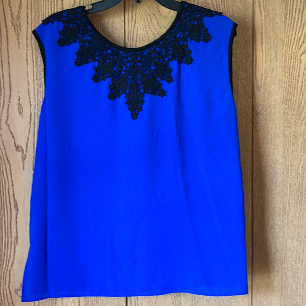 New with tag, blue sleeveless top